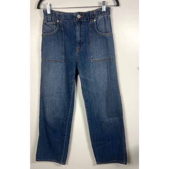 Hudson Jeans Remi High Rise Straight Leg Jeans Elastic Waist Women's 28 / 6 - Picture 2 of 12